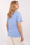 Tshirt Damski Model CLM-BZ-0039.48 Light Blue - Factory Price Factory Price Tshirt Damski Model CLM-BZ-0039.48 Light Blue - Factory Price Factory Price