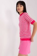 Bluzka Model BA-BZ-1441.80 Fluo Pink - Badu Badu Bluzka Model BA-BZ-1441.80 Fluo Pink - Badu Badu