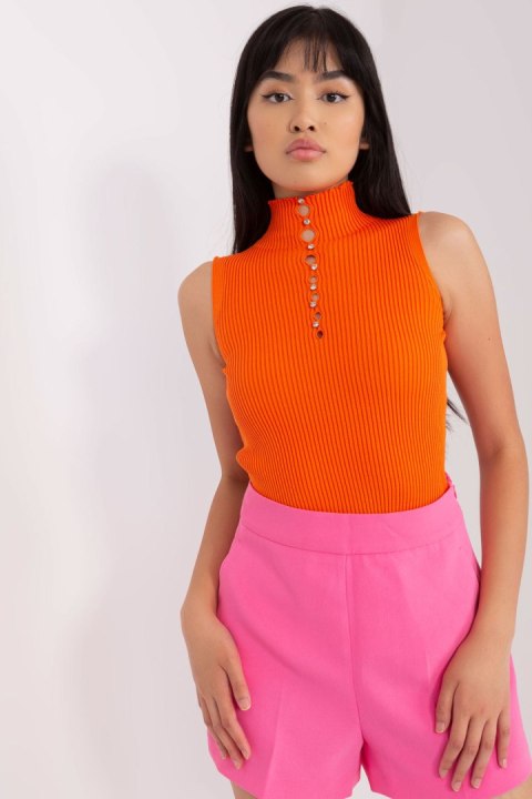Bluzka Model BA-BZ-2301.00P Orange - Badu Badu Bluzka Model BA-BZ-2301.00P Orange - Badu Badu