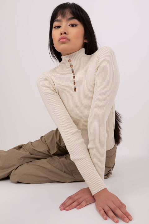 Bluzka Model BA-BZ-2302.97P Beige - Badu Badu Bluzka Model BA-BZ-2302.97P Beige - Badu Badu