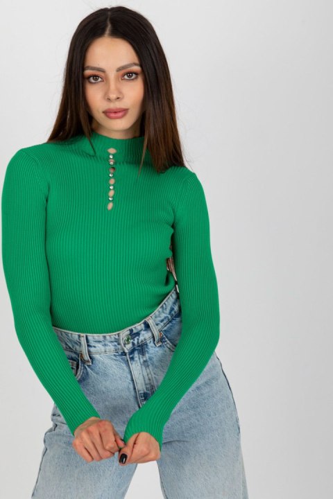 Bluzka Model BA-BZ-2302.97P Green - Badu Badu Bluzka Model BA-BZ-2302.97P Green - Badu Badu