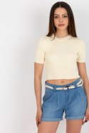 Bluzka Model BA-BZ-2305.32 Light Beige - Badu Badu Bluzka Model BA-BZ-2305.32 Light Beige - Badu Badu