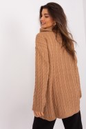 Golf Damski Model BA-SW-0282.13P Camel - Badu Badu Golf Damski Model BA-SW-0282.13P Camel - Badu Badu