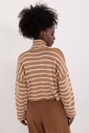 Golf Damski Model BA-SW-0529.22 Camel - Badu Badu Golf Damski Model BA-SW-0529.22 Camel - Badu Badu