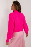 Golf Damski Model BA-SW-0827.25 Fluo Pink - Badu Badu Golf Damski Model BA-SW-0827.25 Fluo Pink - Badu Badu