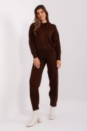 Spodnie Komplet Model BA-KMPL-2211.13P Dark Brown - Badu Badu Spodnie Komplet Model BA-KMPL-2211.13P Dark Brown - Badu Badu