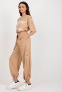 Spodnie Komplet Model BA-KMPL-Z-236.01 Camel - Badu Badu Spodnie Komplet Model BA-KMPL-Z-236.01 Camel - Badu Badu