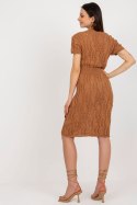 Sukienka Model BA-SK-0506.20P Light Brown - Badu Badu Sukienka Model BA-SK-0506.20P Light Brown - Badu Badu