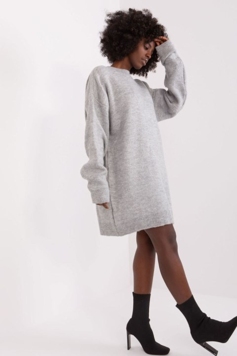Sukienka Model BA-SK-0568-1.20 Grey - Badu Badu Sukienka Model BA-SK-0568-1.20 Grey - Badu Badu