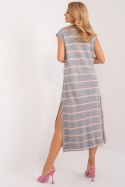 Sukienka Model BA-SK-6110.04 Grey/Pink - Badu Badu Sukienka Model BA-SK-6110.04 Grey/Pink - Badu Badu