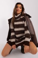 Sukienka Model BA-SK-8007.42P Dark Brown - Badu Badu Sukienka Model BA-SK-8007.42P Dark Brown - Badu Badu