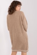 Sukienka Model BA-SK-8023-1.29X Dark Beige - Badu Badu Sukienka Model BA-SK-8023-1.29X Dark Beige - Badu Badu