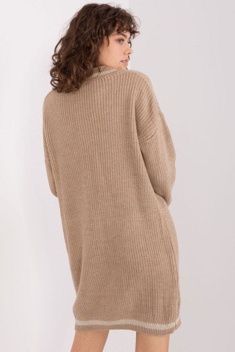 Sukienka Model BA-SK-8023-1.29X Dark Beige - Badu Badu Sukienka Model BA-SK-8023-1.29X Dark Beige - Badu Badu