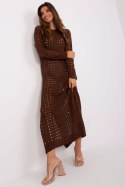 Sukienka Plażow Sukienka Model BA-SK-9010.33P Dark Brown - Badu Badu Sukienka Plażow Sukienka Model BA-SK-9010.33P Dark Brown - Badu Badu