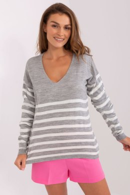 Sweter Damski Model BA-BZ-2201.62P Grey - Badu Badu