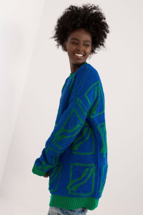 Sweter Damski Model BA-SW-0277.02 Dark Blue - Badu Badu Sweter Damski Model BA-SW-0277.02 Dark Blue - Badu Badu