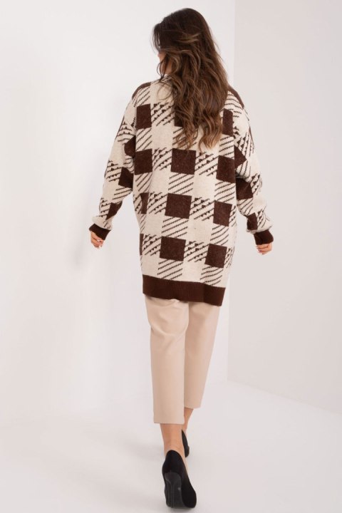 Sweter Damski Model BA-SW-0538.29 Brown - Badu Badu Sweter Damski Model BA-SW-0538.29 Brown - Badu Badu