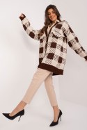 Sweter Damski Model BA-SW-0538.29 Brown - Badu Badu Sweter Damski Model BA-SW-0538.29 Brown - Badu Badu