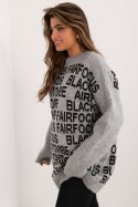 Sweter Damski Model BA-SW-0546.07 Grey - Badu Badu Sweter Damski Model BA-SW-0546.07 Grey - Badu Badu