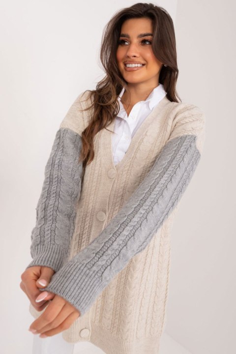 Sweter Damski Model BA-SW-0549.32 Grey - Badu Badu Sweter Damski Model BA-SW-0549.32 Grey - Badu Badu