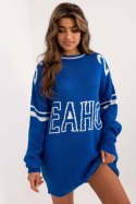 Sweter Damski Model BA-SW-0558.28 Cobalt - Badu Badu Sweter Damski Model BA-SW-0558.28 Cobalt - Badu Badu