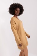 Sweter Damski Model BA-SW-0577.02P Camel - Badu Badu Sweter Damski Model BA-SW-0577.02P Camel - Badu Badu