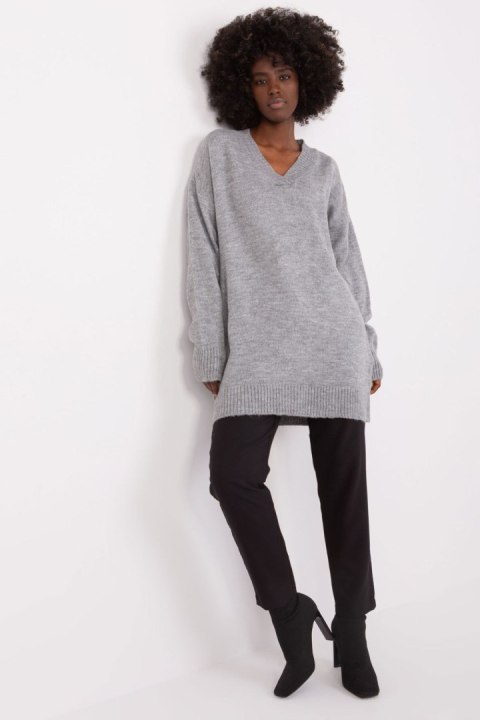 Sweter Damski Model BA-SW-0577.36X Grey - Badu Badu Sweter Damski Model BA-SW-0577.36X Grey - Badu Badu