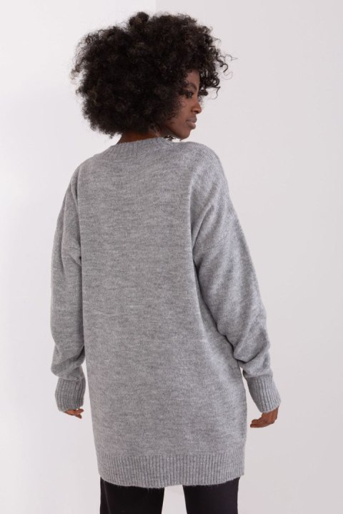 Sweter Damski Model BA-SW-0577.36X Grey - Badu Badu Sweter Damski Model BA-SW-0577.36X Grey - Badu Badu
