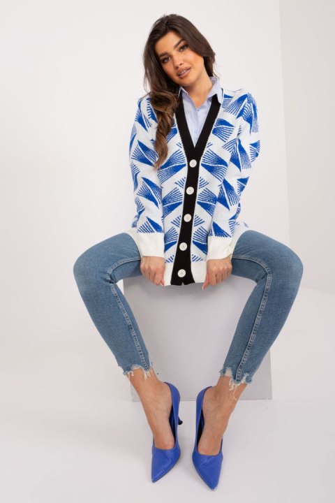 Sweter Damski Model BA-SW-12035.09 Cobalt - Badu Badu Sweter Damski Model BA-SW-12035.09 Cobalt - Badu Badu