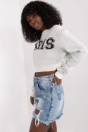 Sweter Damski Model BA-SW-1489.24 Ecru - Badu Badu Sweter Damski Model BA-SW-1489.24 Ecru - Badu Badu