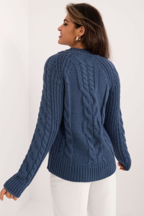 Sweter Damski Model BA-SW-1560.19 Dark Blue - Badu Badu Sweter Damski Model BA-SW-1560.19 Dark Blue - Badu Badu