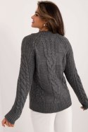Sweter Damski Model BA-SW-1560.19 Dark Grey - Badu Badu Sweter Damski Model BA-SW-1560.19 Dark Grey - Badu Badu