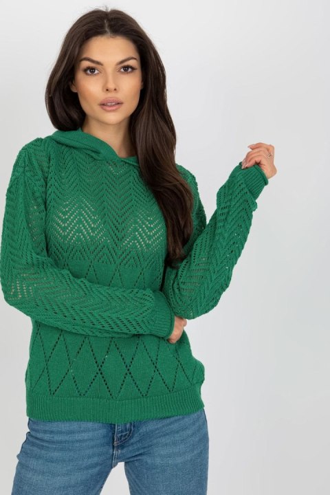 Sweter Damski Model BA-SW-2003.51P Dark Green - Badu Badu Sweter Damski Model BA-SW-2003.51P Dark Green - Badu Badu