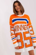 Sweter Damski Model BA-SW-2206.48P Orange - Badu Badu Sweter Damski Model BA-SW-2206.48P Orange - Badu Badu