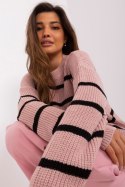 Sweter Damski Model BA-SW-8025.38P Light Pink - Badu Badu Sweter Damski Model BA-SW-8025.38P Light Pink - Badu Badu