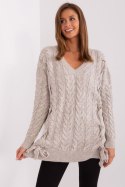Sweter Damski Model BA-SW-8027.46P Beige - Badu Badu Sweter Damski Model BA-SW-8027.46P Beige - Badu Badu