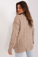 Sweter Damski Model BA-SW-8027.46P Dark Beige - Badu Badu Sweter Damski Model BA-SW-8027.46P Dark Beige - Badu Badu