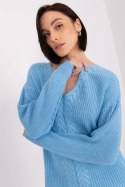 Sweter Damski Model BA-SW-8028.32 Light Blue - Badu Badu Sweter Damski Model BA-SW-8028.32 Light Blue - Badu Badu
