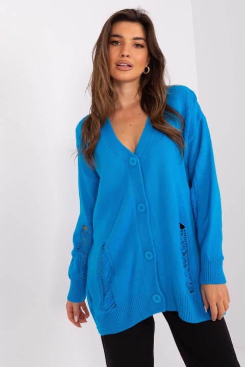 Sweter Damski Model BA-SW-8042-1.23 Blue - Badu Badu Sweter Damski Model BA-SW-8042-1.23 Blue - Badu Badu