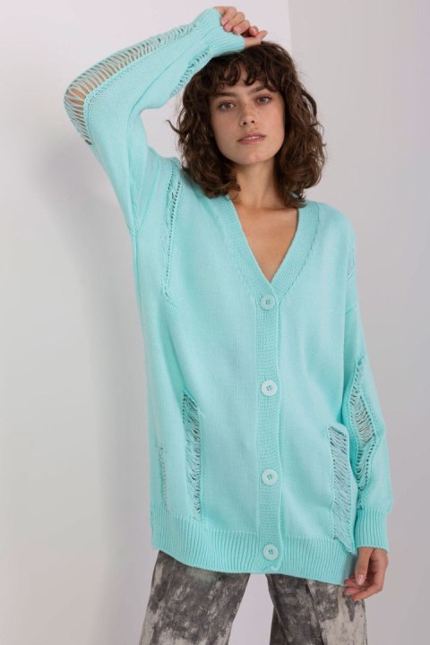 Sweter Damski Model BA-SW-8042-1.23 Mint - Badu Badu Sweter Damski Model BA-SW-8042-1.23 Mint - Badu Badu