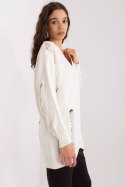 Sweter Damski Model BA-SW-8042-1.42P Ecru - Badu Badu Sweter Damski Model BA-SW-8042-1.42P Ecru - Badu Badu