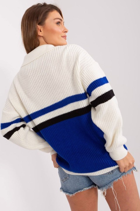 Sweter Damski Model BA-SW-8054.91P Cobalt - Badu Badu Sweter Damski Model BA-SW-8054.91P Cobalt - Badu Badu