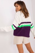 Sweter Damski Model BA-SW-8054.91P Dark Violet - Badu Badu Sweter Damski Model BA-SW-8054.91P Dark Violet - Badu Badu