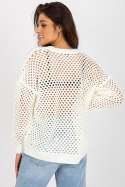 Sweter Damski Model BA-SW-9006.38P Ecru - Badu Badu Sweter Damski Model BA-SW-9006.38P Ecru - Badu Badu