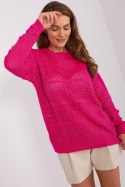 Sweter Damski Model BA-SW-9007.85P Fuksja - Badu Badu Sweter Damski Model BA-SW-9007.85P Fuksja - Badu Badu