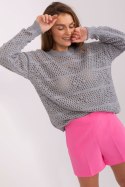 Sweter Damski Model BA-SW-9007.85P Grey - Badu Badu Sweter Damski Model BA-SW-9007.85P Grey - Badu Badu