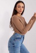 Sweter Damski Model PM-SW-PM685.39P Camel - Factory Price Factory Price Sweter Damski Model PM-SW-PM685.39P Camel - Factory Price Factory Price