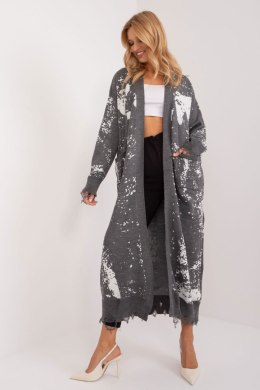 Sweter Kardigan Model BA-SW-14105.27 Dark Grey - Badu Badu
