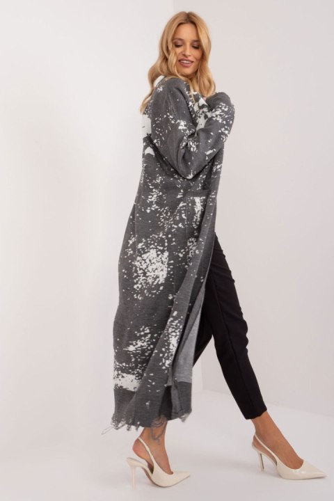 Sweter Kardigan Model BA-SW-14105.27 Dark Grey - Badu Badu Sweter Kardigan Model BA-SW-14105.27 Dark Grey - Badu Badu
