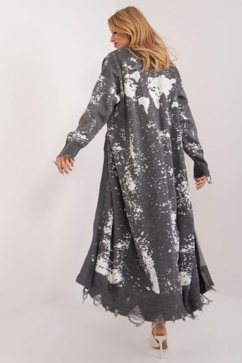 Sweter Kardigan Model BA-SW-14105.27 Dark Grey - Badu Badu Sweter Kardigan Model BA-SW-14105.27 Dark Grey - Badu Badu